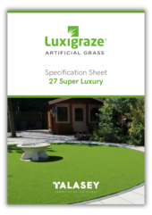 Specification Sheet For Luxigraze 27 Super Luxury Artificial Grass Guide Cover