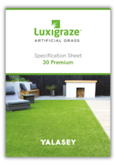 Specification Sheet For Luxigraze 30 Premium Artificial Grass Guide Cover