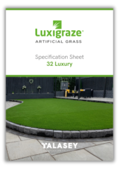 Specification Sheet For Luxigraze 32 Luxury Artificial Grass Guide Cover