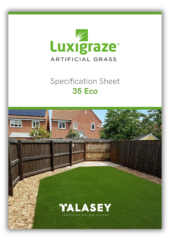 Specification Sheet For Luxigraze 35 Recycled Artificial Grass Guide Cover